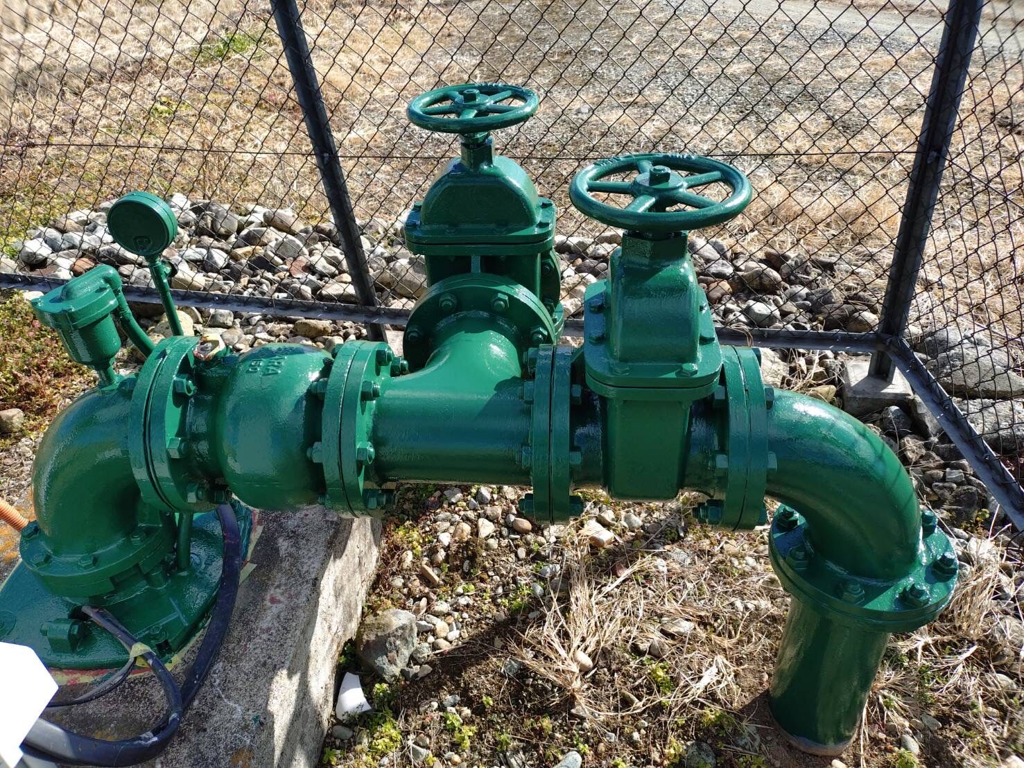 大田原市　揚水機・ポンプ制御盤塗装