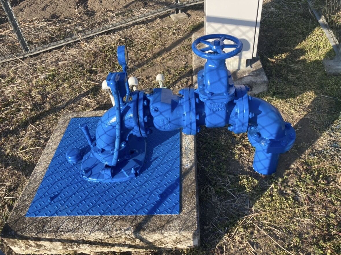 大田原市　揚水機・ポンプ制御盤塗装