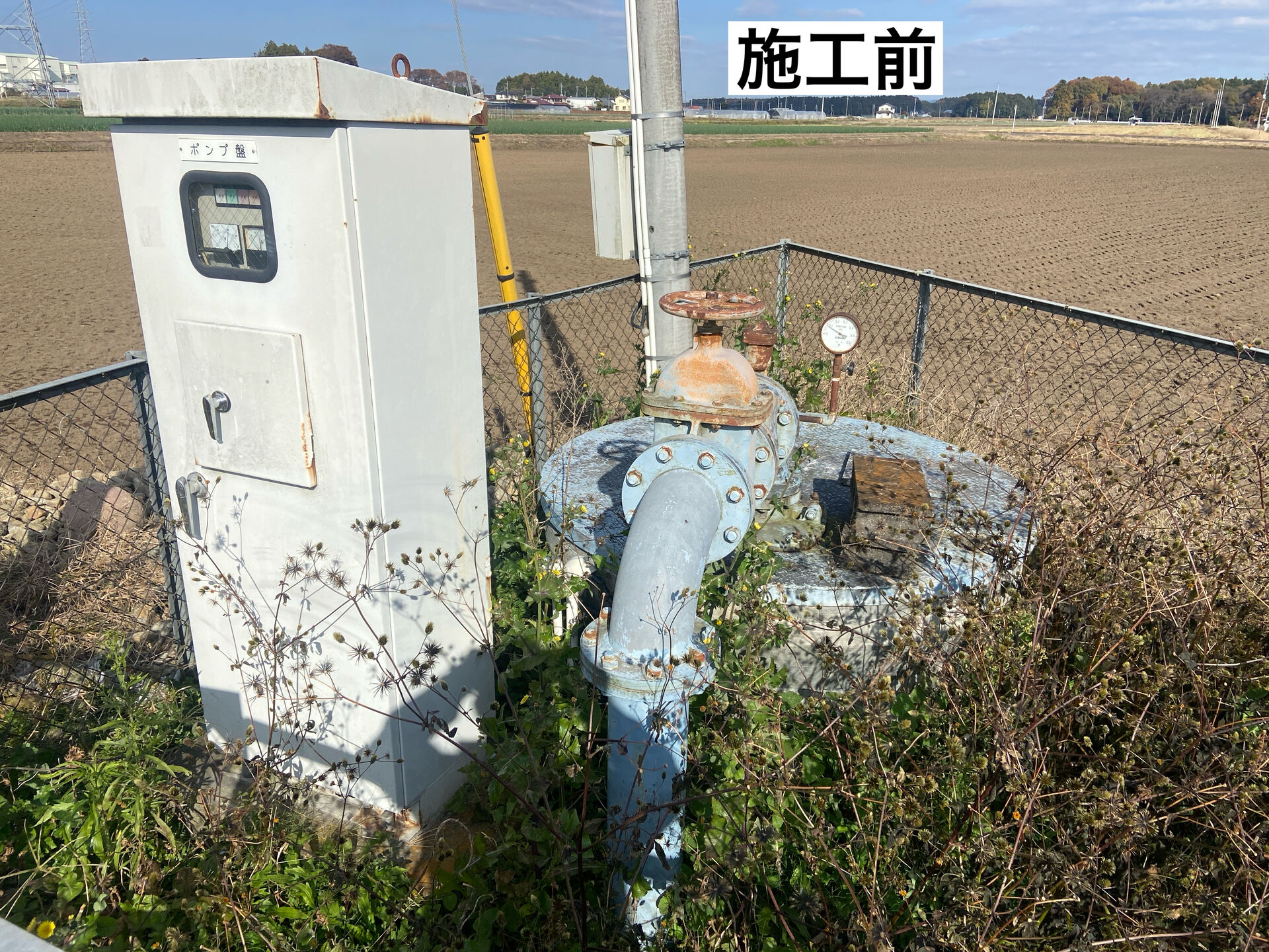 大田原市　揚水機・ポンプ制御盤塗装