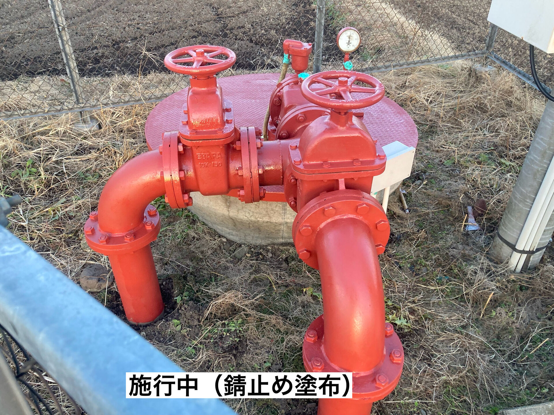 大田原市　揚水機・ポンプ制御盤塗装