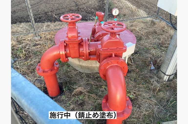    大田原市金田北部の揚水機・ポンプ制御盤を塗装しました！   