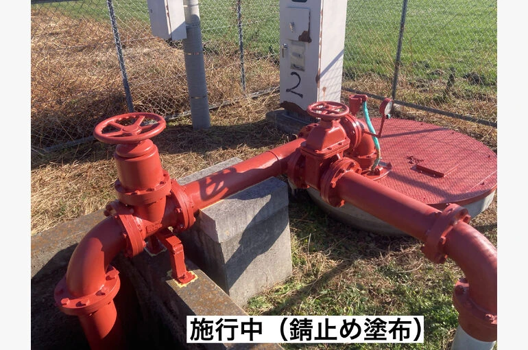    大田原市金田北部の揚水機・ポンプ制御盤を塗装しました！   